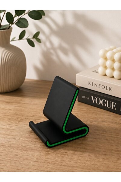 BARK 3D Telefon Standı – Masaüstü Sabit Telefon Tutucu (Siyah)
