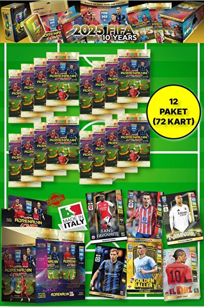 TOYFEST Panini Adrenalyn Fifa 365 - 2025 Official Trading Card Futbolcu Kartl...