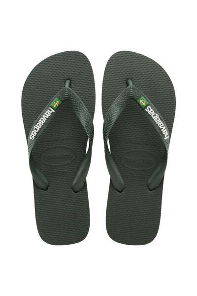 Havaianas Brazil logós férfi zöld papucs