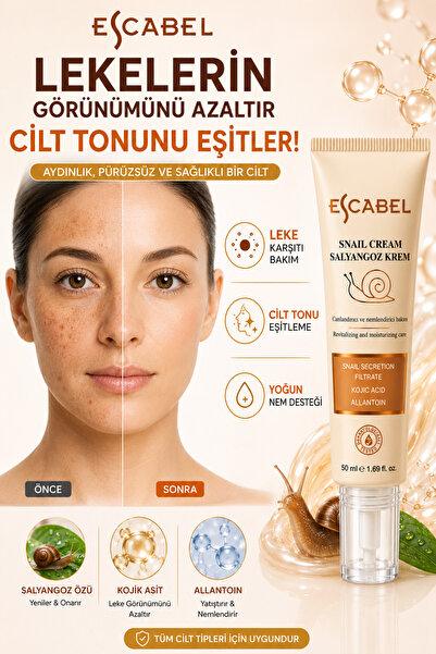 Escabel Salyangoz Özü Içeren Hyalüronik Asitli Onarıcı Besleyici Krem 50ml