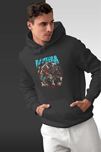 buzagi tasarım ürünleri Pantera Oversize Hooded Unisex Sweatshirt