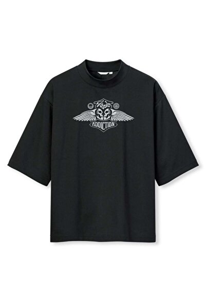 buzagi tasarım ürünleri Jane's Addiction Digital Print Oversize Black Unisex ...