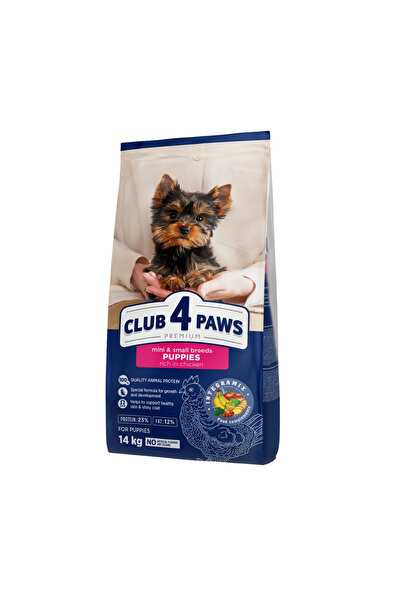 Club4Paws Club 4 Paws, Hrană uscată, căței, mărime mini, pui, 14kg