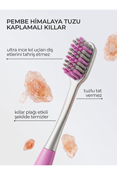 Biomed Pink Salt Ultra Soft Ince Diş Fırçası Himalaya Tuzu Kaplı Yumuşak Kıllar
