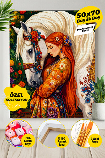 Picasso World Hobby Art Anadolu Masalı Sayılarla Boyama Numaralı Tuval Seti F...