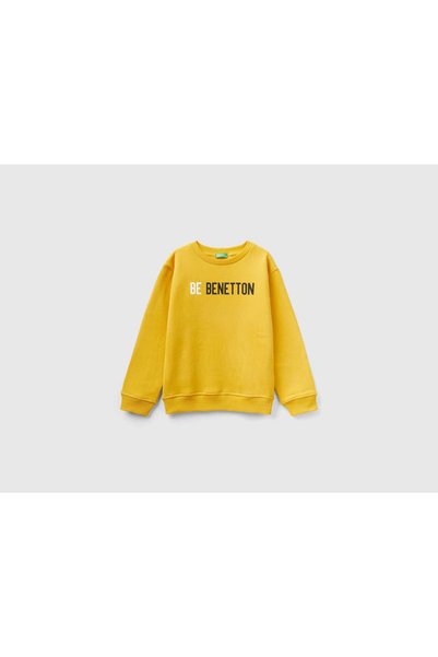United Colors of Benetton هودي دافئ مع شعار