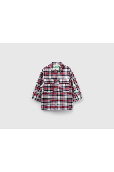 United Colors of Benetton Striped Front-Pocket Shirt