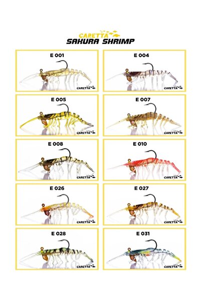 Caretta SAKURA SHRIMP 6,5g 76mm Silikon Karides Yem