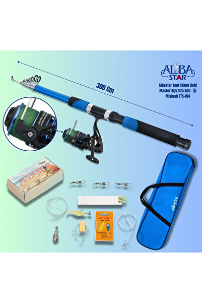 Albastar Tam Takım Hobi Master Kıyı Olta Seti – İp Misinalı – 300 cm - TTS104