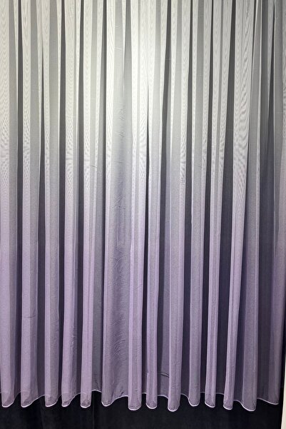 ilora home Modern Renk geçişli degrade tasarım tül perde ütü istemez özel dik...
