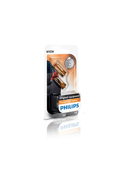Philips Комплект от 2 халогенни автомобилни крушки Vision WY5W 5W 12V 12396NAB2