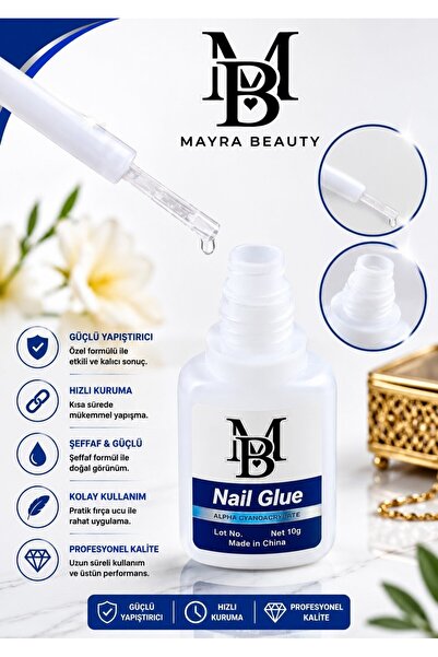Piraye Shop Takma Tırnak Yapıştırıcısı Tips Yapıştırıcı Nail Art 10 gr