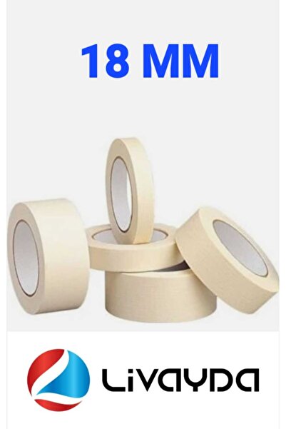 LİVAYDA Maskeleme Boya Bandı 18 Mm Kağıt Bant (1 ADET)