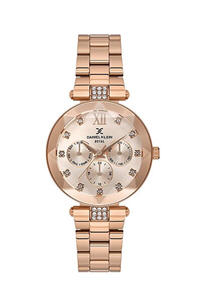 Daniel Klein Rose Color Gift Packaged 32 mm Women's Wristwatch