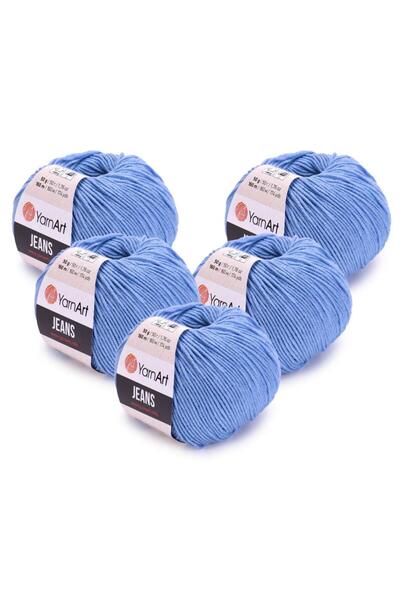 Yarnart Jeans 5-Piece Light Blue 15 Hand Knitting Yarn