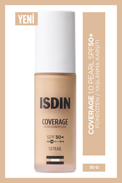 ISDIN Coverage SPF 50+ Yüksek Korumalı Yaşlanma Karşıtı Fondöten 30 gr Pearl