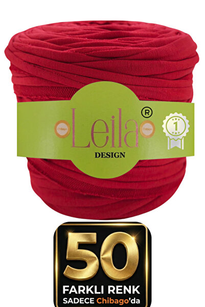 Leila Design kırmızı penye ip örgü (600-650gr) 1 adet fiyatı