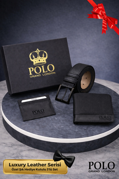 POLOGRAND London مجموعة هدايا العريس الأصلية المكونة من 3 قطع من سلسلة فاخرة ...