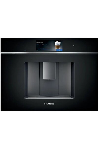 Siemens Incorporabil HomeConnect, aromaSelect, aromaDouble Shot, Premium Negru