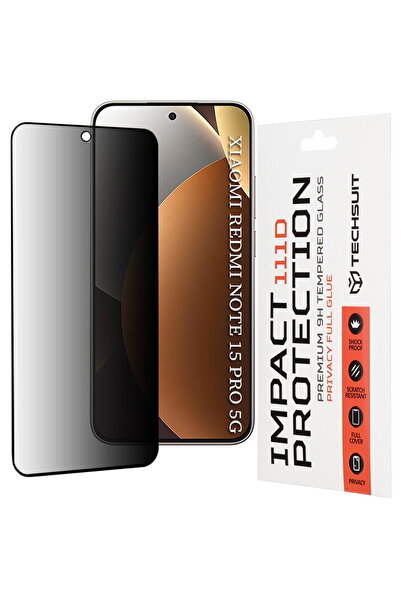 Techsuit Folie pentru Xiaomi Redmi Note 15 Pro 5G - 111D Privacy Full Glue - ...