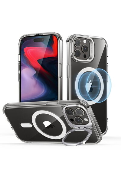 ESR Husa pentru iPhone 15 Pro Max - Classic Hybrid HaloLock Kickstand - Clear