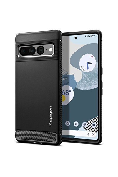 Spigen Husa TPU Rugged Armor pentru Google Pixel 7 Pro, Matte, Neagra ACS04725