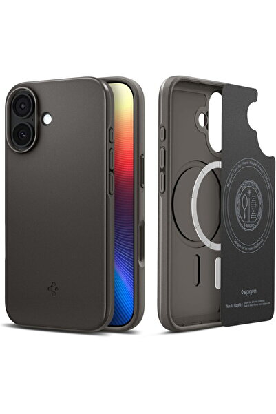 Spigen Калъф за iPhone 17 - Тънък MagSafe - Оръжеен метален цвят