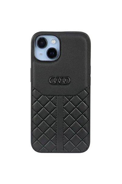Audi Genuine Leather iPhone 14 6.1" black/black hardcase AU-TPUPPCIP14-Q...