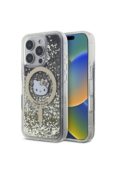 Hello Kitty Husă pentru iPhone 16 Pro Max - Hardcase Liquid Glitter Fever Mag...