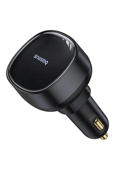 Baseus Cablu Retractabil 1x USB-C + 1x USB-A 3A 60W Negru