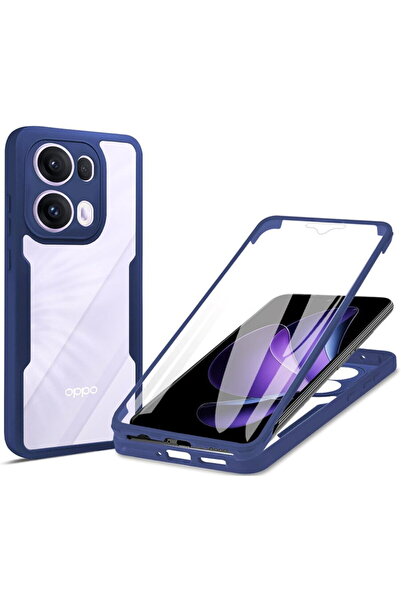 Techsuit Husa pentru Oppo Reno13 Pro + Folie - ColorVerse 360 Series - Blue