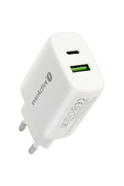 everActive ÎNCĂRCĂTOR SC-370Q USB/USB-C QC3.0 25W ALB