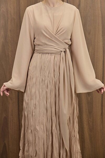 Faya Boutique Bej Şifon Cote Takım