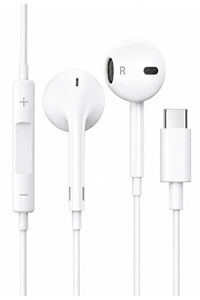 Genel Markalar Type-C Kulaklık USB-C Mikrofonlu Kablolu Kulak İçi Kulaklık iP...