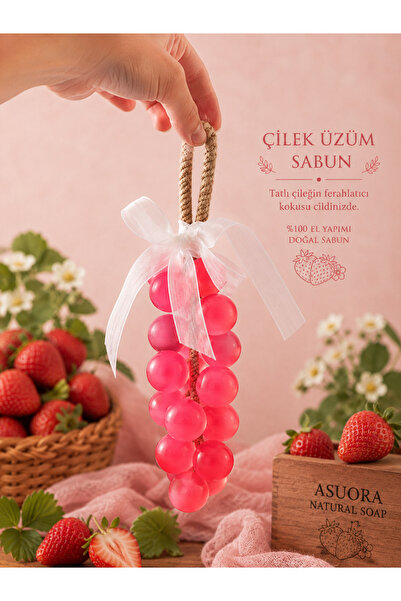 ASUORA Aromatik Üzüm Sabun - Çilek Aromalı
