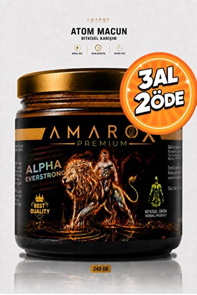 ALPHA EVERSTRONG Ginseng Atom Güç Amarox Premium Özel Karışımlı Bitkisel Macu...
