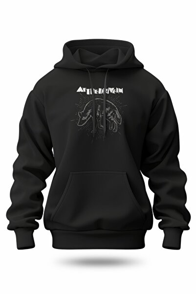 buzagi tasarım ürünleri At the Drive in Digital Print Hooded Unisex Sweatshirt