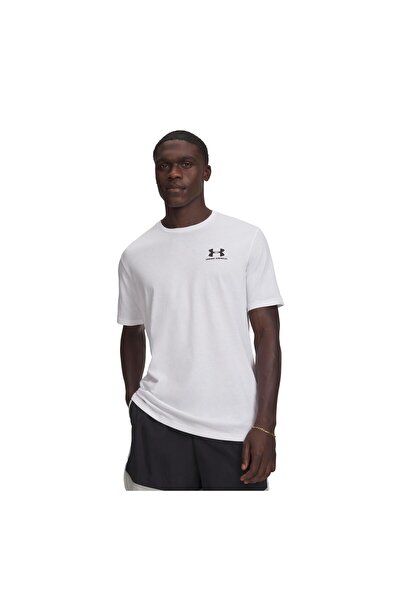 Under Armour A1326799-100 Ua M Sportstyle Lc Ss تي شيرت رجالي أبيض