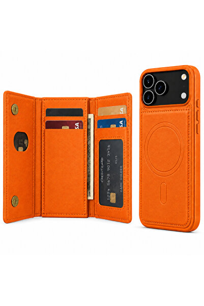 Generic Magnetic Wallet Case for iPhone 17 Pro Max – Card Holder Flip Cover, ...