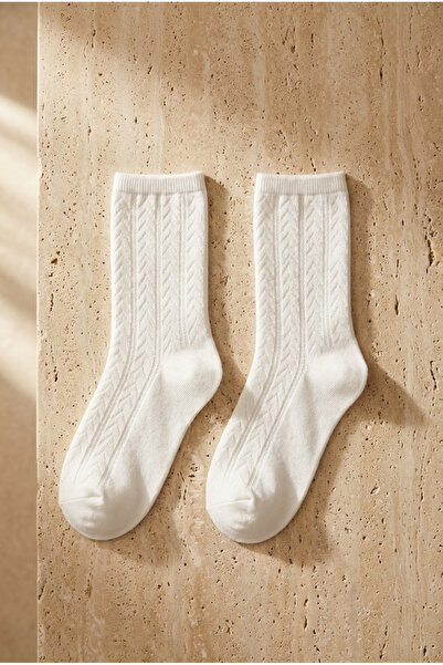 BONY SOCKS Çocuk 2 li Paket Soket Çorap Beyaz