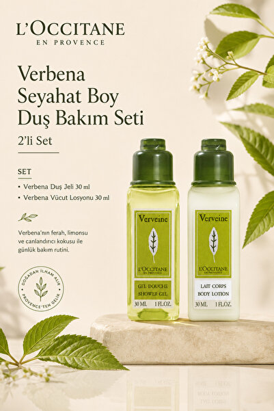 L'Occitane Verbena Seyahat Boy Duş Bakım Seti, 2'li Set