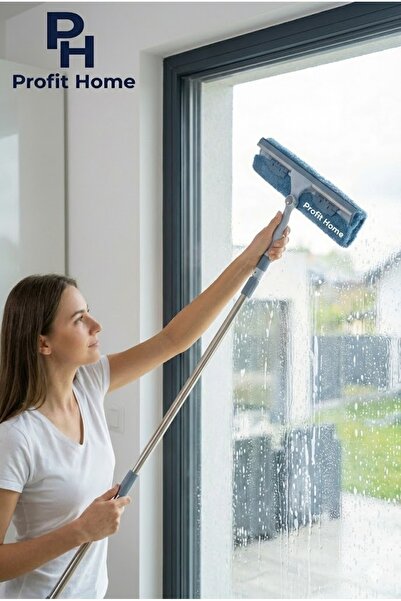Profit Home Mandallı Bez Takılabilir Uzayabilir Cam Çekçek, Yüksek Cam Silme ...