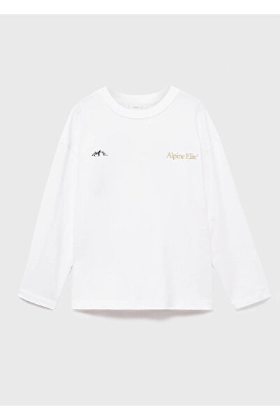 MANGO Kids Τύπωμα μακρυμάνικο μπλουζάκι