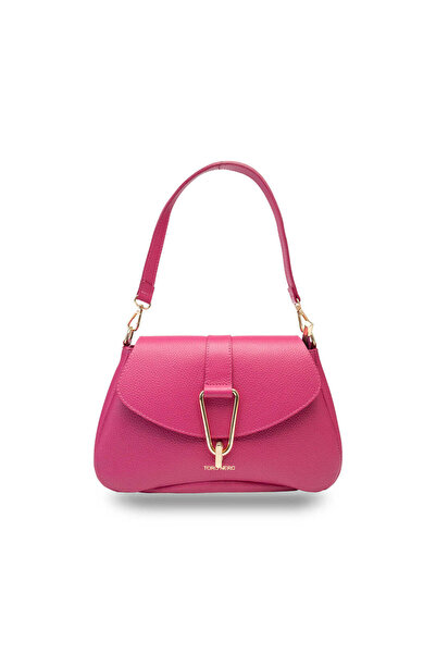 TORO NERO Geantă de damă din piele fuchsia Oana