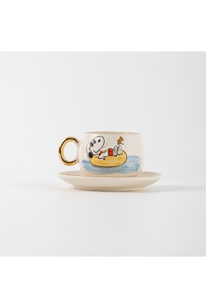 Snoopy Simitli Kahve Fincanı