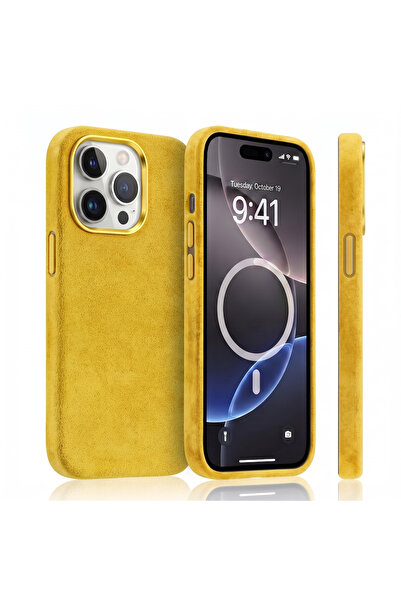 megaMobile Husă protecție Premium Alcantara, pufoasă, moale, protecție camere...