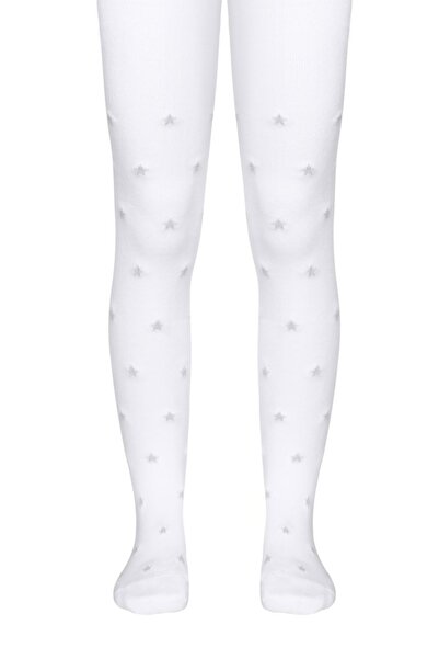 Conte Elegant Șosete din bumbac cu model de stea lurex, Tip-Top 546 - Alb, 10...