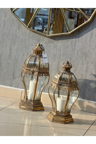 YASAR CONCEPT Lumiera Yer Feneri Set 20x40 Cm ve 22x46 Cm