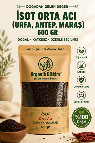OB Organik Bitkim İsot Orta Acı (URFA, ANTEP, MARAŞ) 500 gr