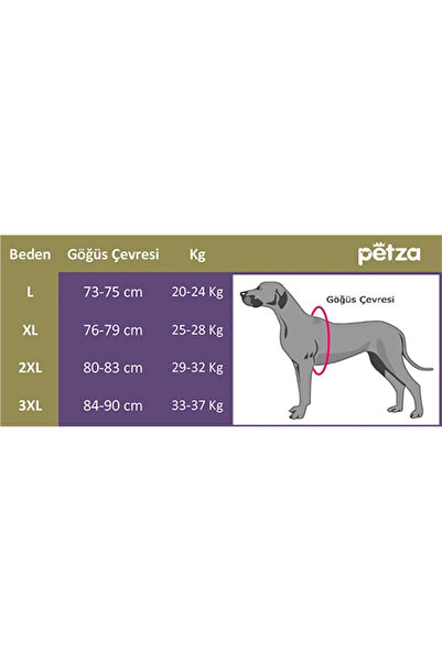 Petza Orta ve Büyük Irk Köpek Paçalı Yağmurluk - Grogu